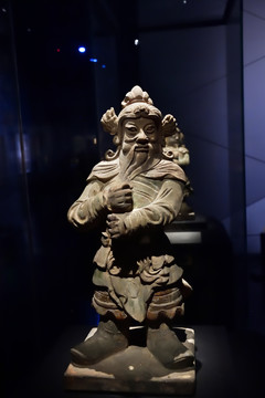 成都博物馆明代彩釉陶将军俑