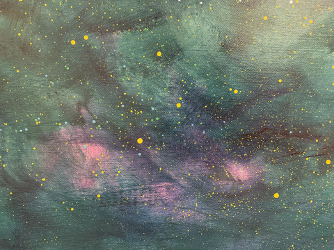 油彩星空抽象笔刷底纹
