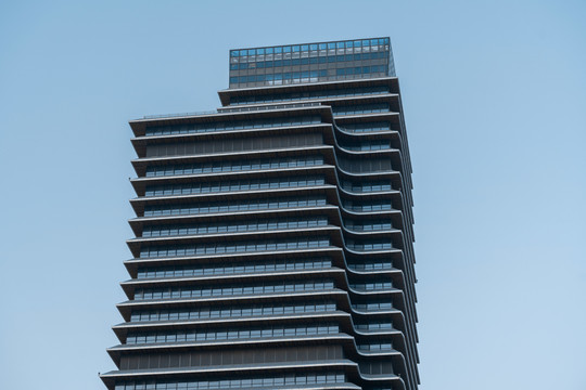 现代化城市建筑墙面和细节