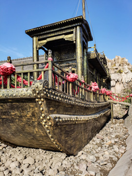 古代商船模型