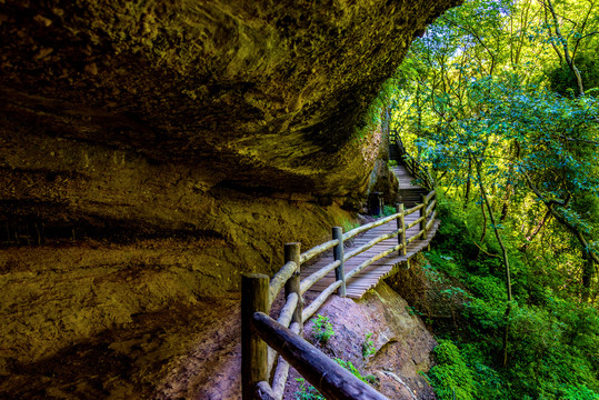 广元剑门关风景区金牛峡栈道