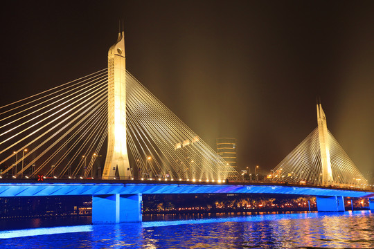 中国广州海印桥夜景