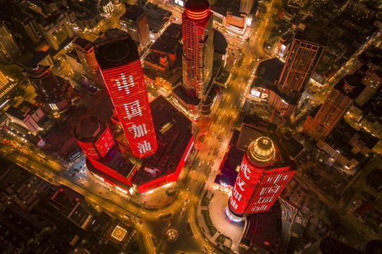 南京新街口夜景