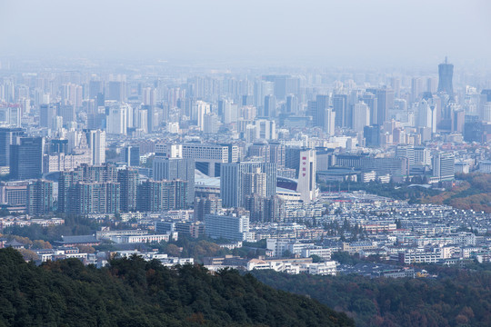 杭州西湖全景俯瞰