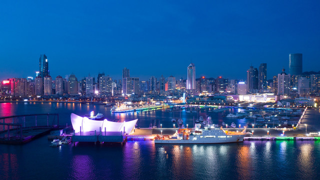 青岛城市夜景