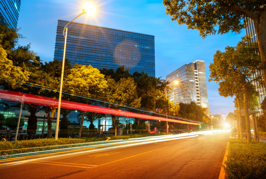 福建厦门现代城市夜景