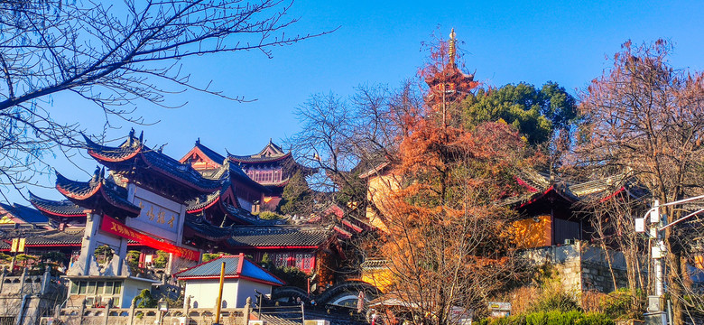 冬南京鸡鸣寺