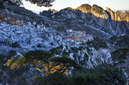 黄山冬景