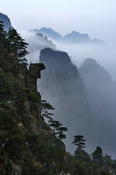 黄山冬景