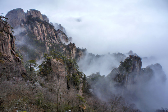 黄山冬景