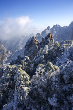 黄山冬景