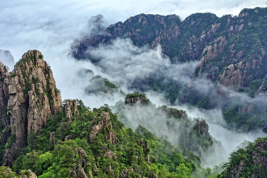 黄山冬景