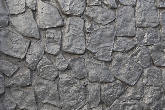 银色岩石墙