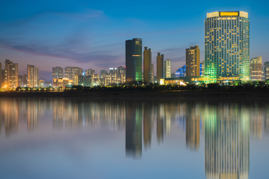 南昌红谷滩新城夜景