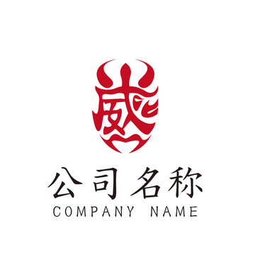 威字脸谱logo