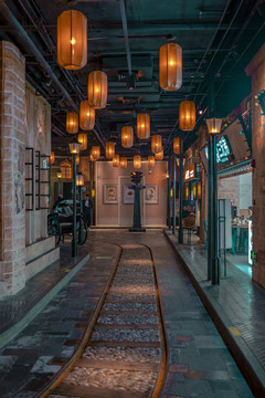 老上海风情街夜景