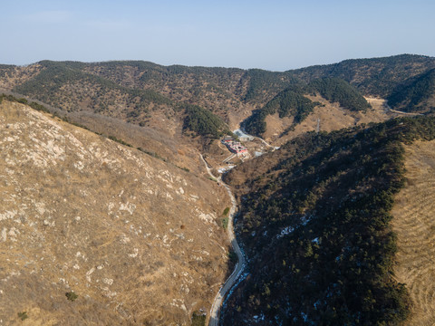 航拍泰安齐长城风景区036