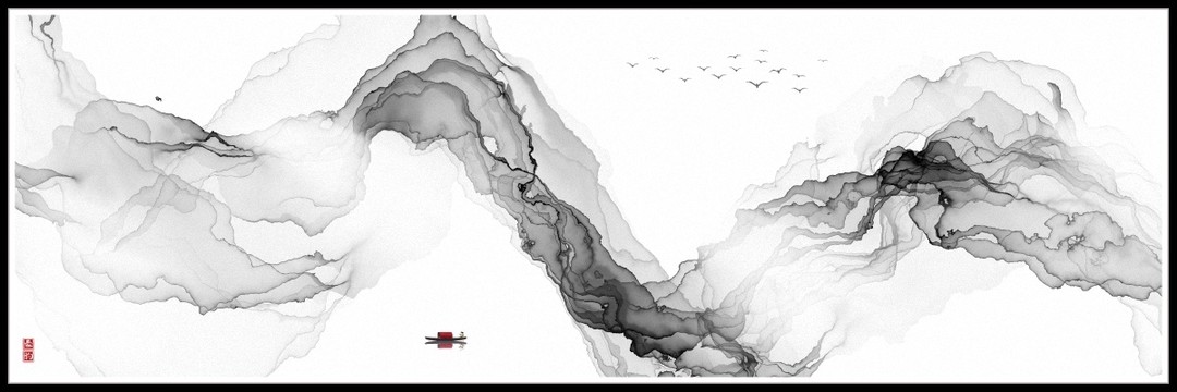 水墨画意境水墨装饰画