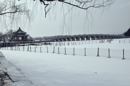 颐和园雪景