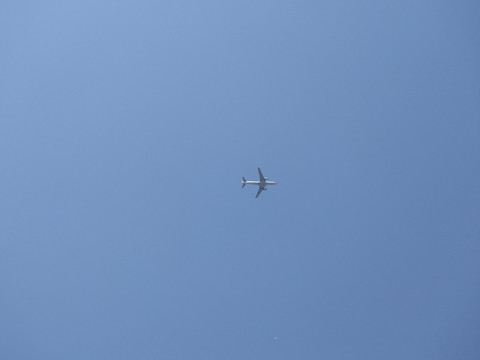天空中的飞机