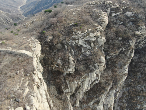 航拍河防口长城