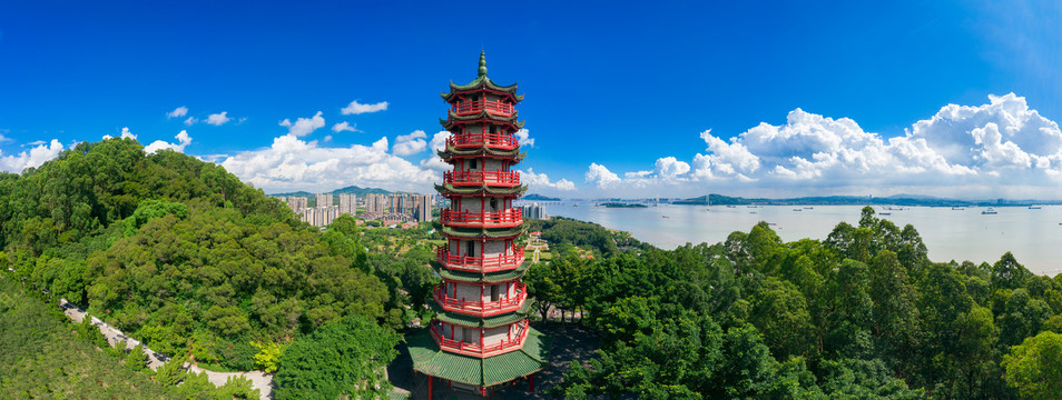 广州南沙天后宫的塔