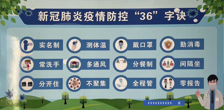 疫情防控36字诀