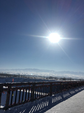 美丽的雪山