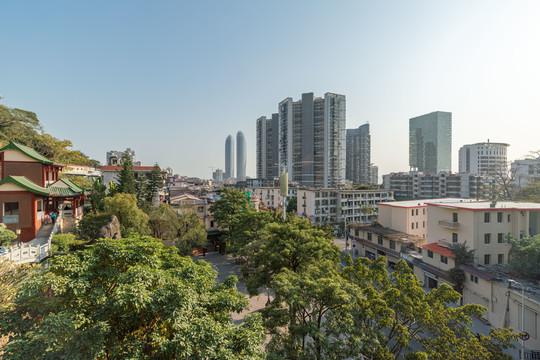 厦门思明区城市天际线