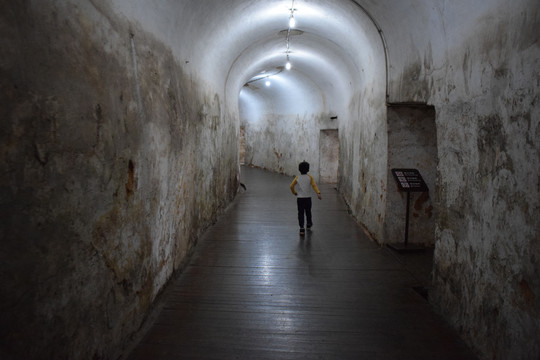 第一次鸦片战争官兵隧道濒海台