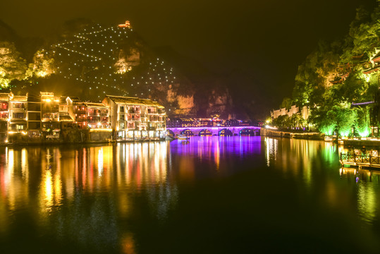 贵州镇远古镇夜景