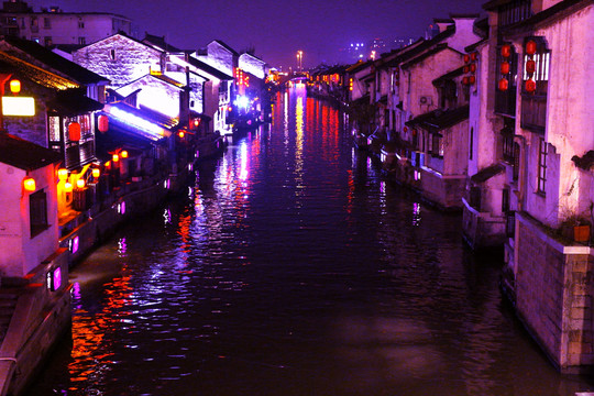 无锡京杭大运河夜景