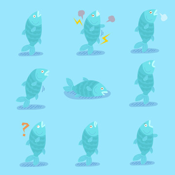 鱼创意设计插图