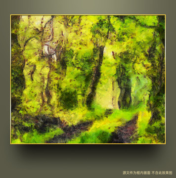 抽象风景油画