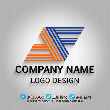 FF字母logo标志