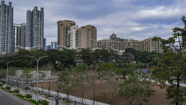 远眺深圳建筑