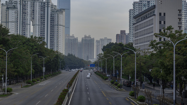 远眺深圳建筑