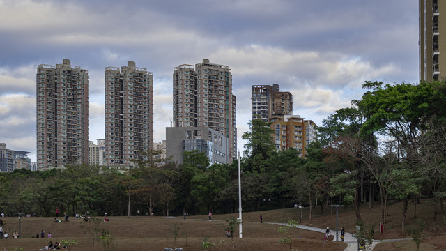 远眺深圳建筑