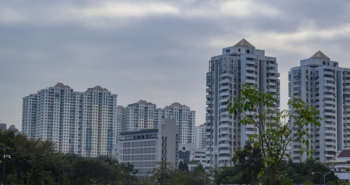 远眺深圳建筑