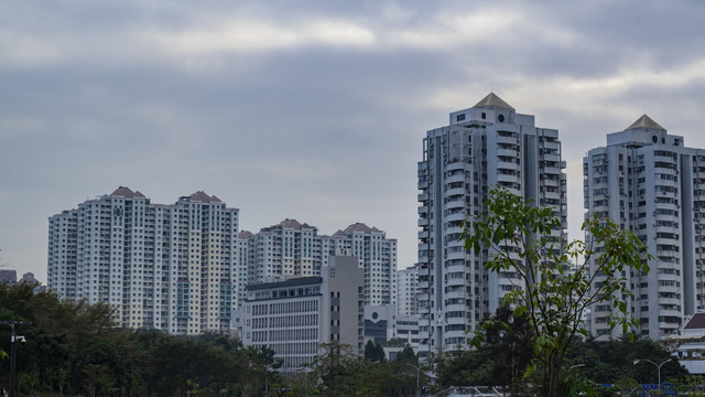 远眺深圳建筑