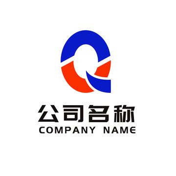 Q字母logo设计