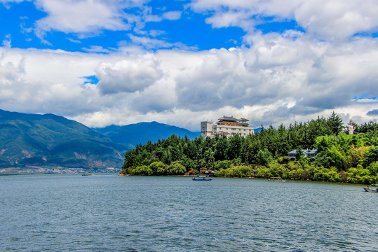 洱海玉几岛风光