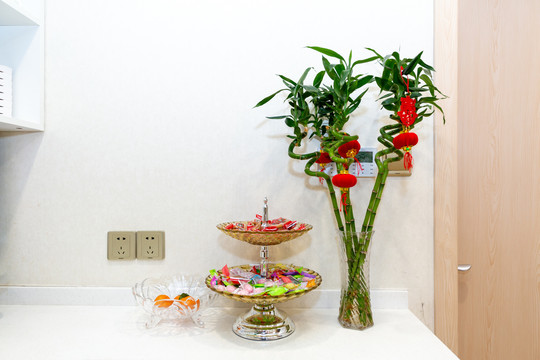 茶歇间插花