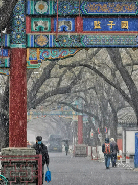 孔庙国子监雪景