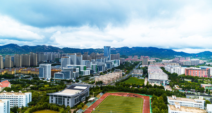 山东青岛院士港研究院全景鸟瞰图