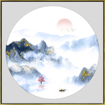 高端水墨山水装饰画