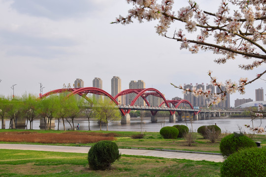 春季吉林市彩虹桥