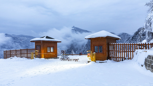 光雾山雪景