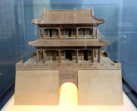 虎山长城城楼模型