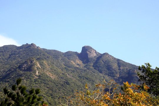 仰拍山峰